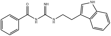 N-[N'-[2-(1H-indol-3-yl)ethyl]carbamimidoyl]benzamide Structure