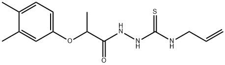 1-[2-(3,4-dimethylphenoxy)propanoylamino]-3-prop-2-enylthiourea Structure