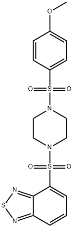 4-[4-(4-methoxyphenyl)sulfonylpiperazin-1-yl]sulfonyl-2,1,3-benzothiadiazole Structure