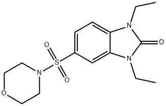 1,3-diethyl-5-morpholin-4-ylsulfonylbenzimidazol-2-one Struktur