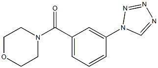 morpholin-4-yl-[3-(tetrazol-1-yl)phenyl]methanone Structure