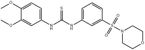1-(3,4-dimethoxyphenyl)-3-(3-morpholin-4-ylsulfonylphenyl)thiourea Structure