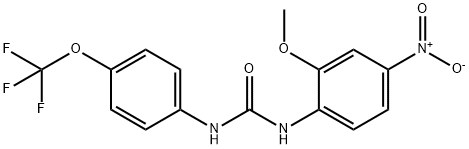 1-(2-methoxy-4-nitrophenyl)-3-[4-(trifluoromethoxy)phenyl]urea Structure