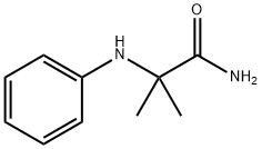 2-甲基-2-(苯基氨基)丙酰胺, 70441-27-9, 结构式