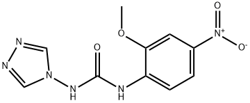 1-(2-methoxy-4-nitrophenyl)-3-(1,2,4-triazol-4-yl)urea Structure