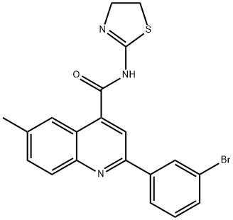 2-(3-bromophenyl)-N-(4,5-dihydro-1,3-thiazol-2-yl)-6-methylquinoline-4-carboxamide