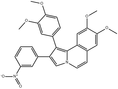 1-(3,4-dimethoxyphenyl)-8,9-dimethoxy-2-(3-nitrophenyl)pyrrolo[2,1-a]isoquinoline,728026-51-5,结构式