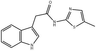 2-(1H-indol-3-yl)-N-(5-methyl-1,3-thiazol-2-yl)acetamide Structure