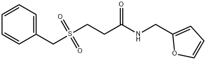 3-benzylsulfonyl-N-(furan-2-ylmethyl)propanamide Struktur