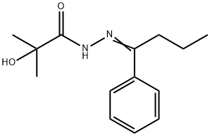 2-hydroxy-2-methyl-N-[(E)-1-phenylbutylideneamino]propanamide