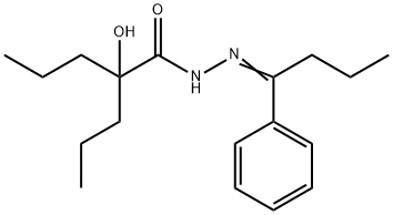 2-hydroxy-N-[(Z)-1-phenylbutylideneamino]-2-propylpentanamide