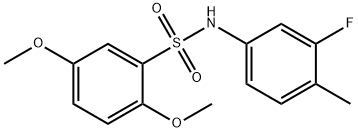 N-(3-fluoro-4-methylphenyl)-2,5-dimethoxybenzenesulfonamide Structure