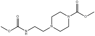 methyl 4-[2-(methoxycarbonylamino)ethyl]piperazine-1-carboxylate Structure