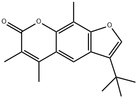 3-tert-butyl-5,6,9-trimethylfuro[3,2-g]chromen-7-one,858753-18-1,结构式