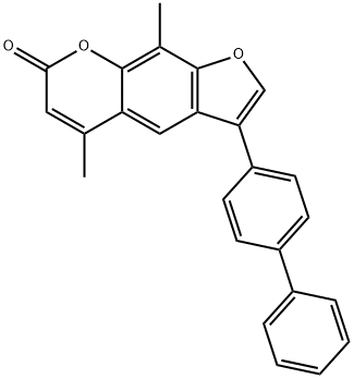 858754-21-9 5,9-dimethyl-3-(4-phenylphenyl)furo[3,2-g]chromen-7-one