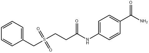 878989-08-3 4-(3-benzylsulfonylpropanoylamino)benzamide