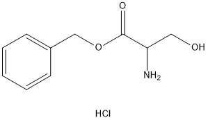 2-氨基-3-羟基丙酸苄酯盐酸盐, 879278-55-4, 结构式