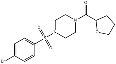 [4-(4-bromophenyl)sulfonylpiperazin-1-yl]-(oxolan-2-yl)methanone Struktur