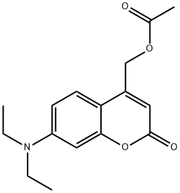 (7-(二乙基氨基)-2-氧代-2H-色烯-4-基) 乙酸甲酯, 88861-51-2, 结构式