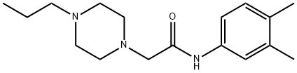 N-(3,4-dimethylphenyl)-2-(4-propylpiperazin-1-yl)acetamide Structure