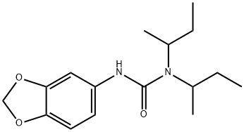 3-(1,3-benzodioxol-5-yl)-1,1-di(butan-2-yl)urea Structure