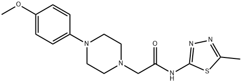 2-[4-(4-methoxyphenyl)piperazin-1-yl]-N-(5-methyl-1,3,4-thiadiazol-2-yl)acetamide Structure