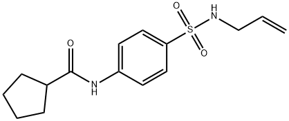 N-[4-(prop-2-enylsulfamoyl)phenyl]cyclopentanecarboxamide Structure