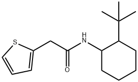 N-(2-tert-butylcyclohexyl)-2-thiophen-2-ylacetamide,898157-75-0,结构式