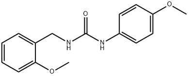 1-(4-methoxyphenyl)-3-[(2-methoxyphenyl)methyl]urea Structure