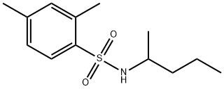 2,4-dimethyl-N-pentan-2-ylbenzenesulfonamide Structure