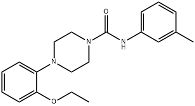 4-(2-ethoxyphenyl)-N-(3-methylphenyl)piperazine-1-carboxamide,903724-39-0,结构式