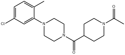 915903-34-3 1-[4-[4-(5-chloro-2-methylphenyl)piperazine-1-carbonyl]piperidin-1-yl]ethanone