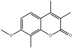 7-methoxy-3,4,8-trimethylchromen-2-one 结构式