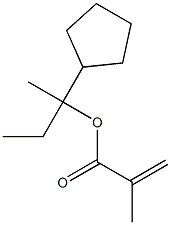 2-Propenoic acid, 2-methyl-, 1-cyclopentyl-1-methylpropyl ester Structure