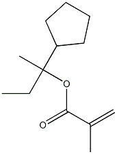 2-Propenoic acid, 2-methyl-, 1-cyclopentyl-1-methylpropyl ester,944477-30-9,结构式