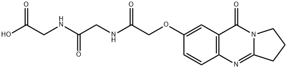 2-[[2-[[2-[(9-oxo-2,3-dihydro-1H-pyrrolo[2,1-b]quinazolin-7-yl)oxy]acetyl]amino]acetyl]amino]acetic acid Structure
