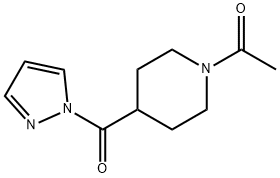 1-[4-(pyrazole-1-carbonyl)piperidin-1-yl]ethanone