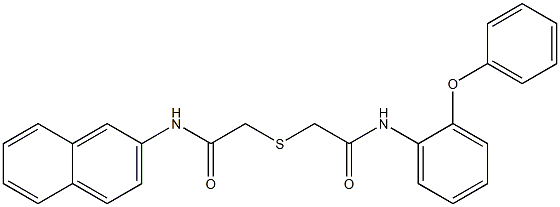  N-naphthalen-2-yl-2-[2-oxo-2-(2-phenoxyanilino)ethyl]sulfanylacetamide