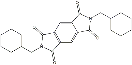2,6-bis(cyclohexylmethyl)pyrrolo[3,4-f]isoindole-1,3,5,7-tetrone Structure