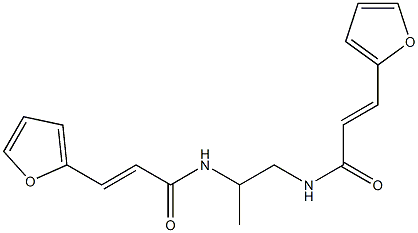 (E)-3-(furan-2-yl)-N-[2-[[(E)-3-(furan-2-yl)prop-2-enoyl]amino]propyl]prop-2-enamide,,结构式