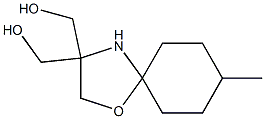 [3-(hydroxymethyl)-8-methyl-1-oxa-4-azaspiro[4.5]decan-3-yl]methanol Struktur