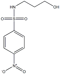 N-(3-hydroxypropyl)-4-nitrobenzenesulfonamide Struktur