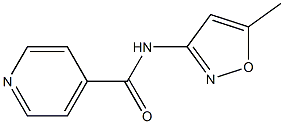 N-(5-methyl-1,2-oxazol-3-yl)pyridine-4-carboxamide Structure