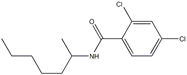 2,4-dichloro-N-heptan-2-ylbenzamide,,结构式