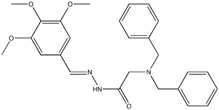 2-(dibenzylamino)-N-[(E)-(3,4,5-trimethoxyphenyl)methylideneamino]acetamide