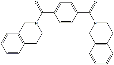 [4-(3,4-dihydro-1H-isoquinoline-2-carbonyl)phenyl]-(3,4-dihydro-1H-isoquinolin-2-yl)methanone Structure