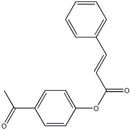 (4-acetylphenyl) (E)-3-phenylprop-2-enoate Struktur