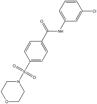 N-(3-chlorophenyl)-4-morpholin-4-ylsulfonylbenzamide Structure