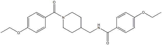 4-ethoxy-N-[[1-(4-ethoxybenzoyl)piperidin-4-yl]methyl]benzamide