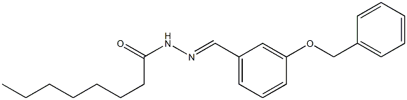 N-[(E)-(3-phenylmethoxyphenyl)methylideneamino]octanamide